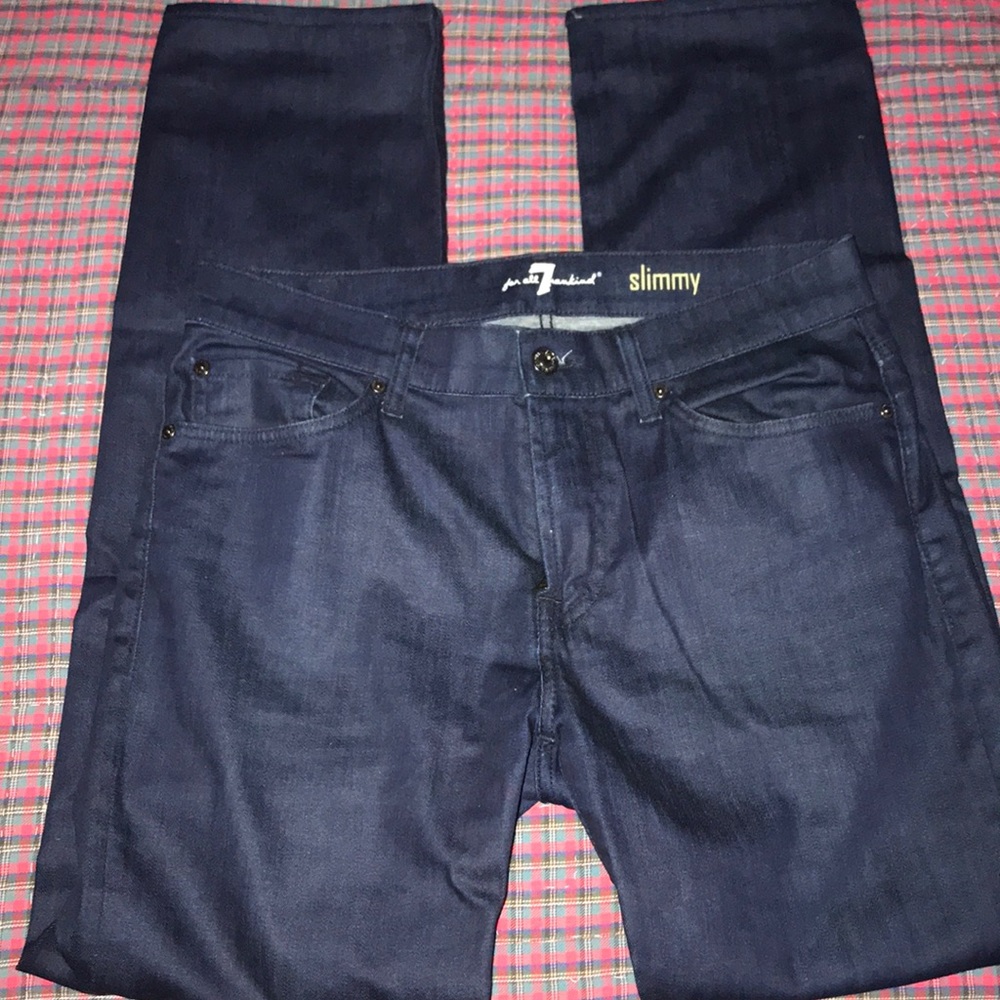 Men’s/Boys 7 Mankind Blue Jeans